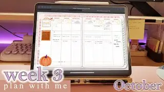PLAN WITH ME | Week 3 - October 2022 Digital Bullet Journal Setup | with iPad