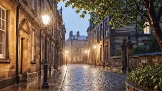 Rainy Evening Street Ambience 🌧️ Soft Rain & Street Lights | Relax &bull; Focus &bull; Sleep