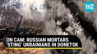 Putin's Army bombs 110 Ukrainian soldiers in Donetsk with mortars | Watch dramatic footage