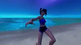 Beach Crystal does the Neo's Bullet Time emote