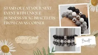 Stand Out at Your Next Event with Unique Business Swag Bracelets from Cayas Corner
