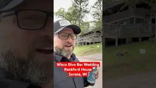 Wisco dive bar wedding at The Rockford House in Sarona, WI #wedding #family #friends #wisconsin