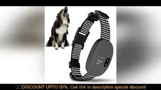 Anti bark dog collar Electric shock Vibration sound with LED for small large dogs no barking trainin