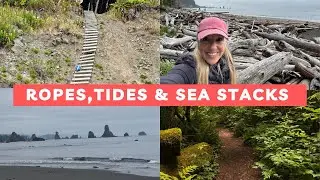 Ropes, Sea Stacks & Tide Timing! Third Beach to Taylor Point Hike
