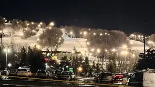 Ski Saint-Bruno | First Experience | Picturesque 😍| Qu&eacute;bec🇨🇦#skiingisfun #snowboarding #familytime 