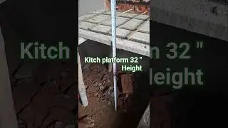 kitchen platform ki height aur width kitni honi chaiye .....