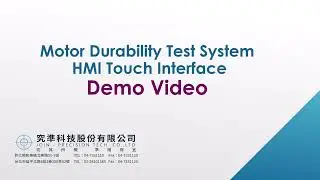 Motor Durability Test System (HMI Touch Interface)