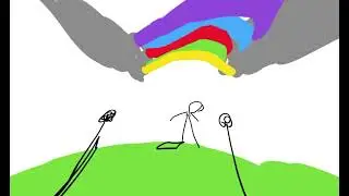Strange Running Stickman with STRANGE MUSIC