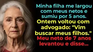 Minha filha me largou com meus netos e sumiu por 5 anos. Ontem voltou com advogado: 