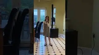 Elizabeth Lyons Age 9 practicing Into The Unknown