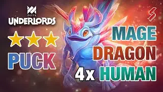 Mage Spirit Dragon Builds | 4x Human Easy Regen Mana | Dota Underlords Build