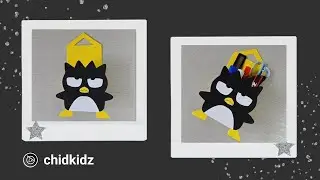Bad Badtz Maru Sanrio Hanging Rack Cardboard [ 3 Minute Craft ]