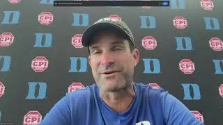 Duke's Manny Diaz wants to start the day with football