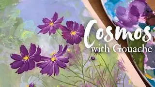 Paint Enchanting Gouache Flowers, Painting Tutorial