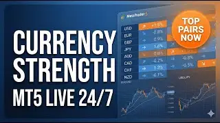 🔴 LIVE 24/7 &mdash; Currency Strength MT5 (Force des devises) | Multi Currency Strength Dashboard PRO