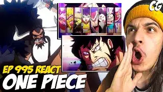 MELHOR CENA!! KAIDO VS OS 9 BAINHAS VERMELHAS! - React One Piece EP 995
