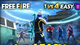 1 vs 4 Clutch 😱 Free Fire / How to Grow gaming YouTube channel 