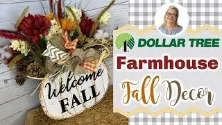 Farmhouse Fall Decor || Dollar Tree DIY || Rustic Fall Country Crafts