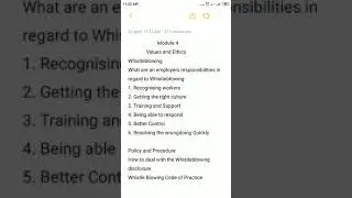 BAMW HU 601 VALUES AND ETHICS MODULE 4 WHISTLEBLOWING PART 1 BY Dr. SAMIR BHADURY.