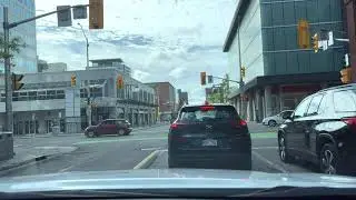 Driving in Canada - downtown Ottawa