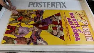 Linen Backing NORTH of ARIZONA -  Jack Perrin 1935 Posterfix