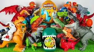 Unboxing Review ASMR Jurassic World Colorful Dinosaur Smashers Dino Vs Alien T-rex Trucks Spino Giga
