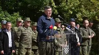 Predsjednik Milanović na vojnoj vježbi Oružanih snaga 
