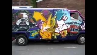 kELzO.com - Graffiti Van painted for the Blockheads Crew, Manchester, 2010