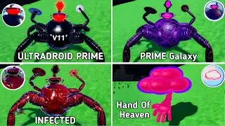 How To Get All 3 ULTRADROID PRIME Skins Badges + Hand Of Heaven Skins In Tiny Universe Roleplay