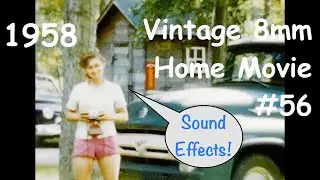 Vintage 8mm Home Movie #56: Rural Family in 1958