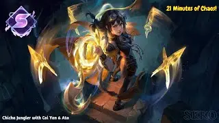 🥇 Chicha Jungler : 21 Minutes of Chaos! ⚔️ with Cai Yan & Ata | HoK S13 Ranked Full Gameplay 3