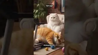 CAT LOGIC 🐾 | Orange Cat vs Treadmill = Chaos 😂 #catlogic #funny #feedshorts #gymcat