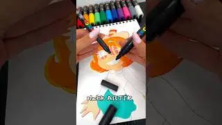 I Turned Ms CHALICE from Cuphead into a HUMAN with Posca Markers! #shorts