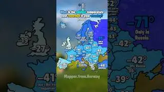 The coldest temperature ever recorded in your country #map #mapper #russia