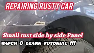 Repairing small Rust on Car body left & right  repair, Car body Repair Denting and painting,