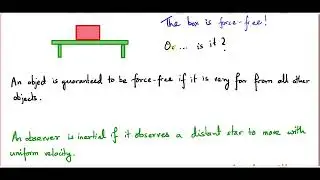 Basic Mechanics 03 - What does  Newton's first law really mean?