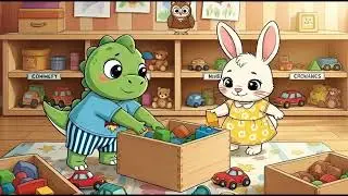 Dino&rsquo;s Magic Cleanup | Fun Toy Sorting & Lost Ball Adventure for Kids