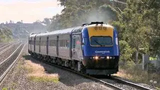 Countrylink XPT and Xplorer - NSW Countrylink Passenger Trains at Metford Station - PoathTV