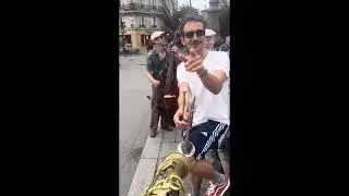 Busking in Paris, 2025