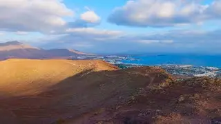 Evening Hike To Montana Roja Volcano From Playa Blanca Resort 4K | Lanzarote