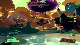 Battleborn - The Archive: Defeat Bagranth Gunhulk Intro Cutscene & Bossfight, Shayne & Aurox Coop