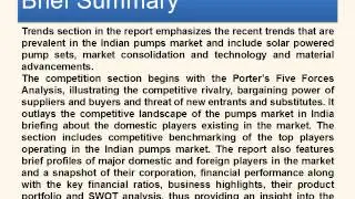 Pumps Market in India 2013 - Reports Corner
