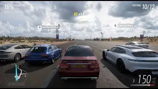 MERCEDES E63 DRAG STRIP VS 11 SPORTS CARS IN FORZA HORIZON 5