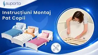 Instructiuni Montaj Pat copii Suporto cu Raft de carti si Protectii laterale, Patut din MDF