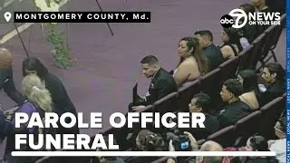 Funeral held to mourn the loss of parole officer allegedly killed in the line of duty
