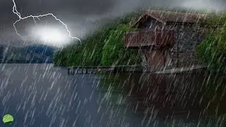 Прощай, напряжение, чтобы быстро заснуть под сильным ливнем и бурлящим громом на жестяной