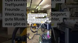 Opas Radlkeller #meineelterndiepflegeundich #senioren #radler #schrauber #rocknrollforever #keller
