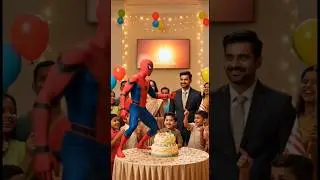 birthday party aur gift #avengers #marvel #ai