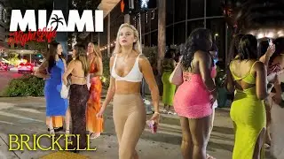 Miami After Dark 🌙 | Brickell's Wild Night Walk [4K]