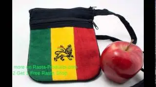 LION OF JUDAH HEMP SMALL RASTA BAG OR PURSE WITH ZIP 5X5 INCHES